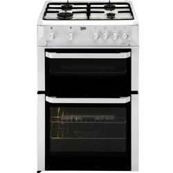 Beko BDG682WP 60cm Double Cavity Gas Cooker in White